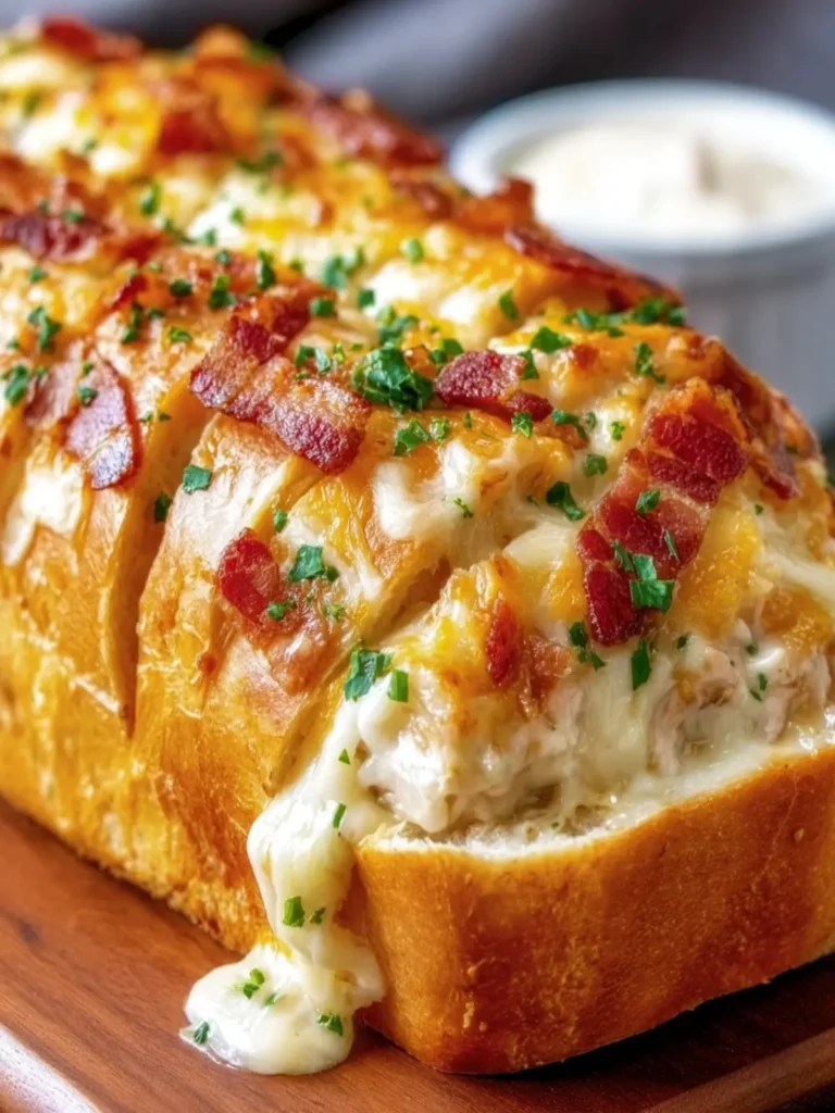 Cheesy Bacon-Stuffed Bread Loaf First Image