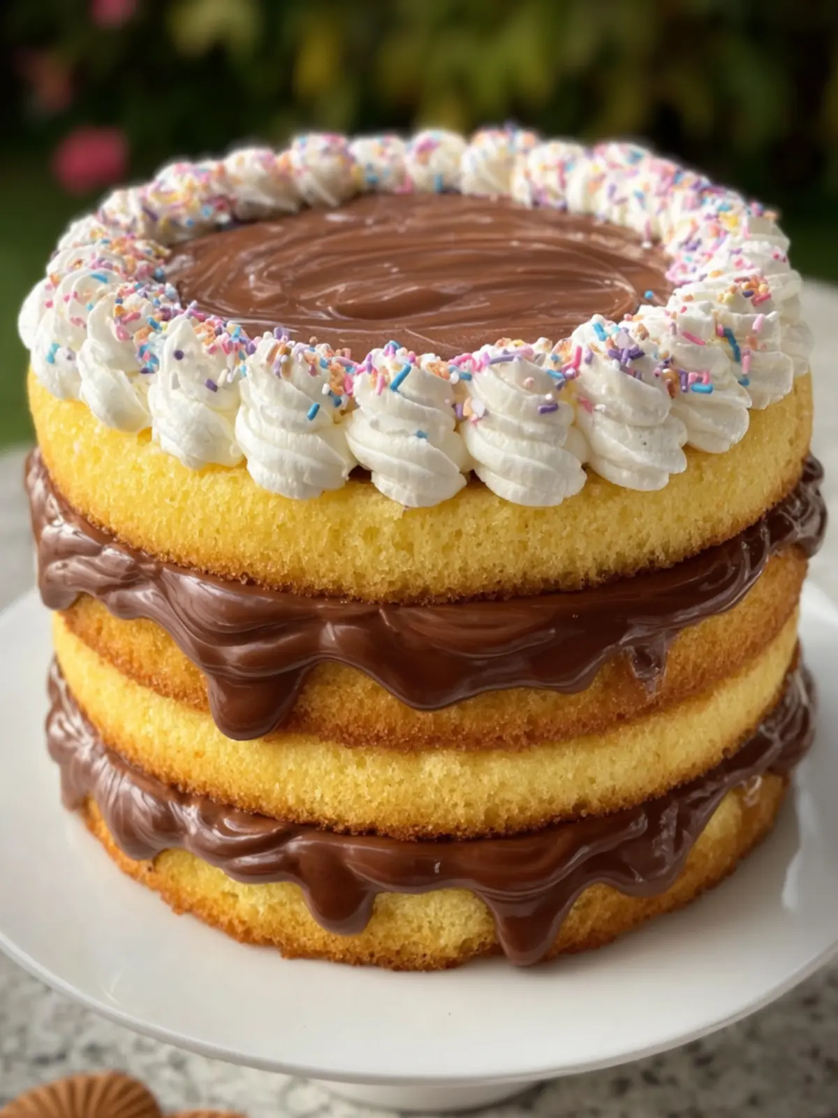 Fluffy Triple Layer Cake First Image