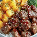 Savory Beef and Pineapple Bowl First Image