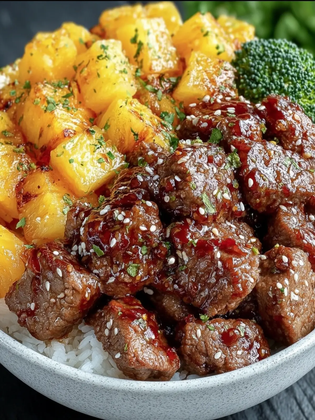 Savory Beef and Pineapple Bowl First Image