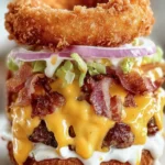 Crispy Onion Bacon Burger Deluxe First Image