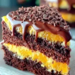 Orange Chocolate Layer Cake First Image