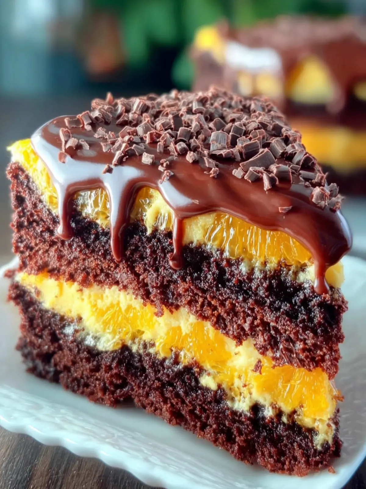 Orange Chocolate Layer Cake First Image