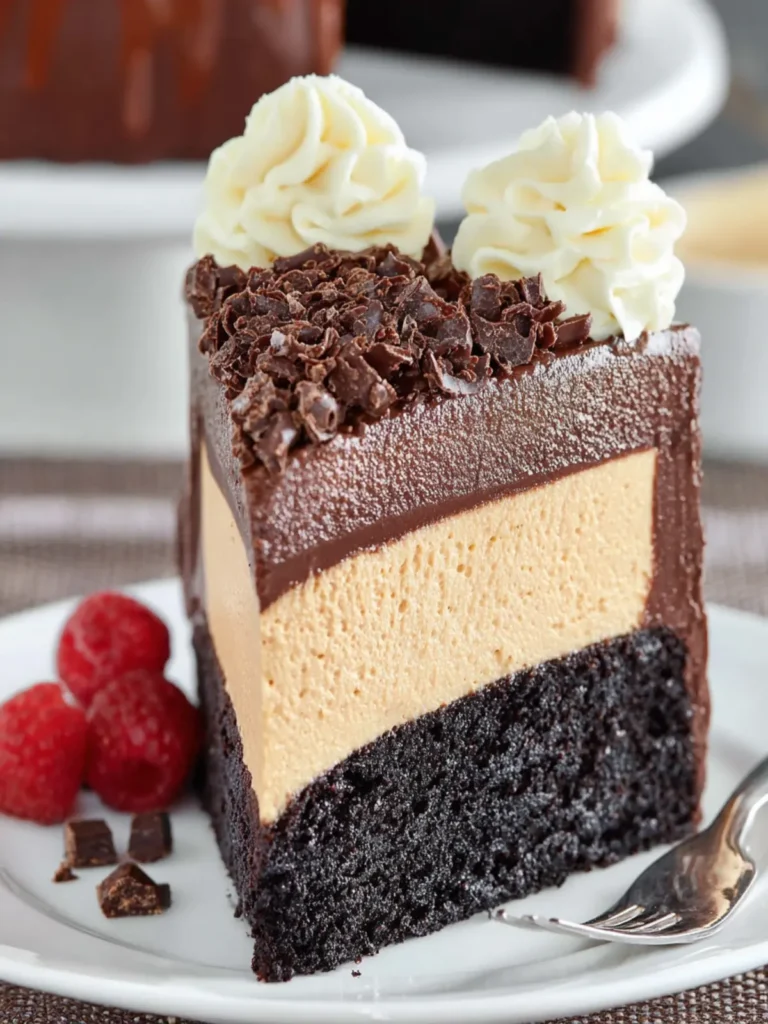 Decadent Dark Chocolate Mousse Cake First Image