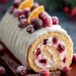 Festive Cranberry Orange Yule Log First Image
