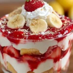 Strawberry Banana Trifle Dessert First Image