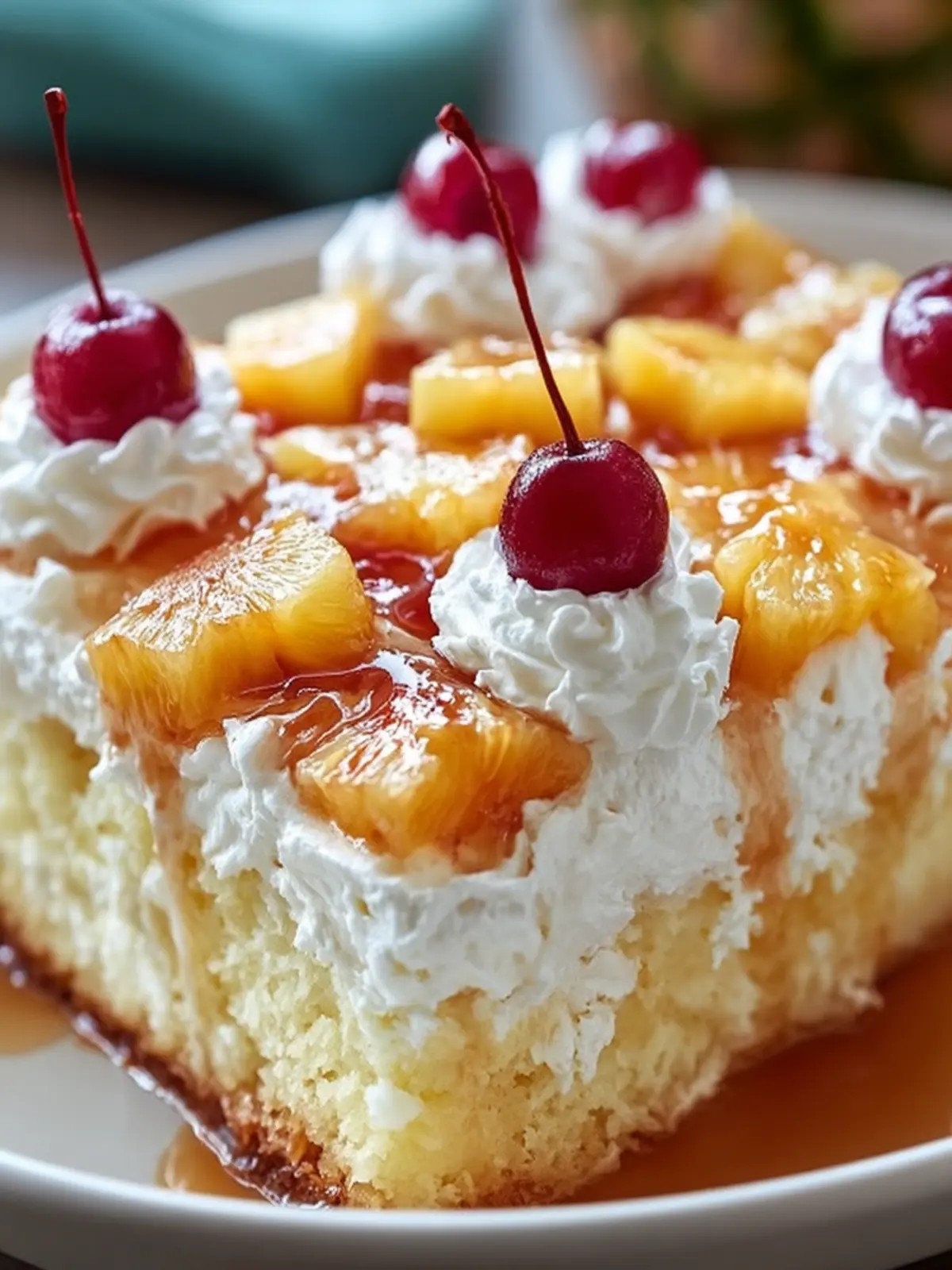 Pineapple Cherry Delight Cake First Image