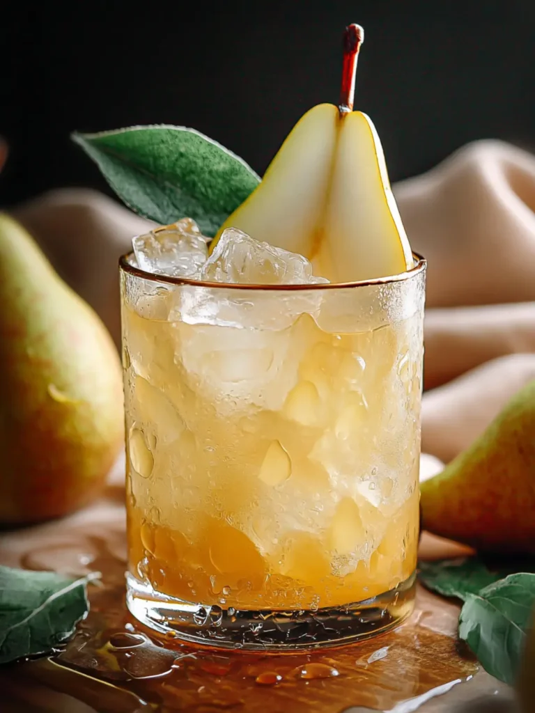 Irresistible Ginger Pear Mocktail Recipe for Refreshing Sips First Image