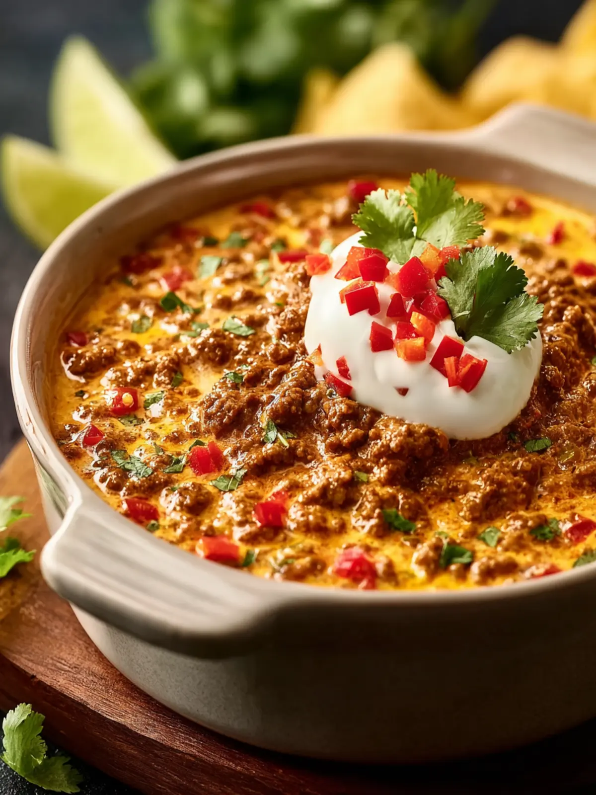 Irresistible Crockpot Rotel Dip with Ground Beef Recipe First Image