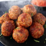 Air Fryer Frozen Meatballs First Image