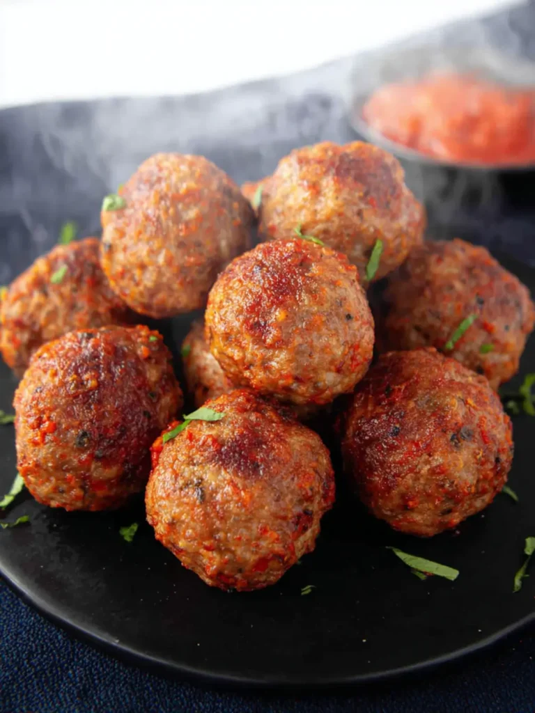 Air Fryer Frozen Meatballs First Image