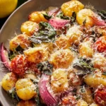 Lemon Parmesan Sheet Pan Gnocchi First Image