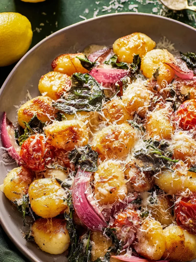 Lemon Parmesan Sheet Pan Gnocchi First Image