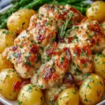 Garlic Parmesan Chicken and Potatoes First Image