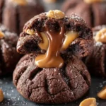 Chocolate Peanut Butter Lava Cookies First Image