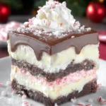 Chocolate Peppermint Lasagna – Easy No Bake Christmas Dessert First Image