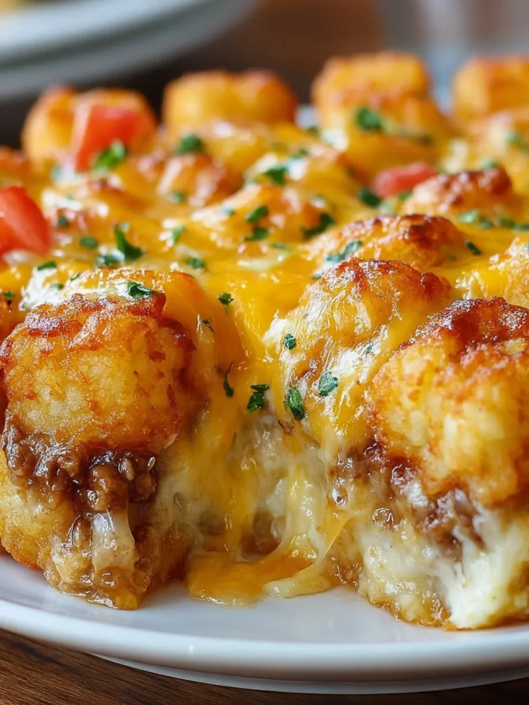 Cheesy Tater Tot Casserole First Image