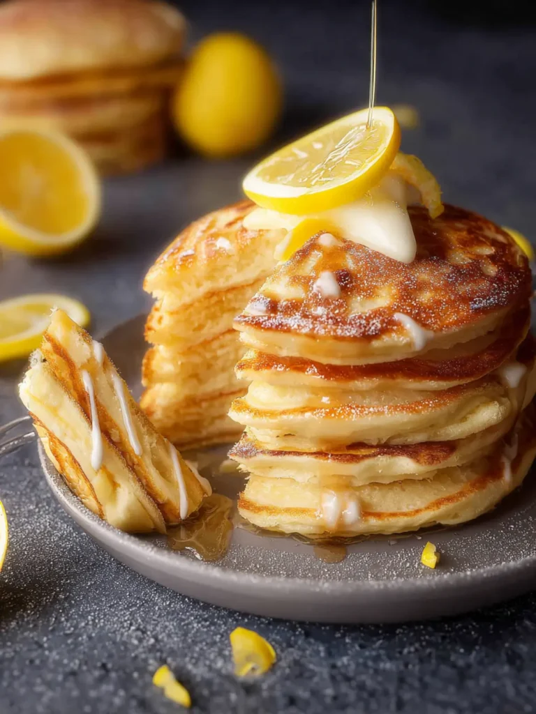 Lemon Greek Yogurt Pancakes First Image