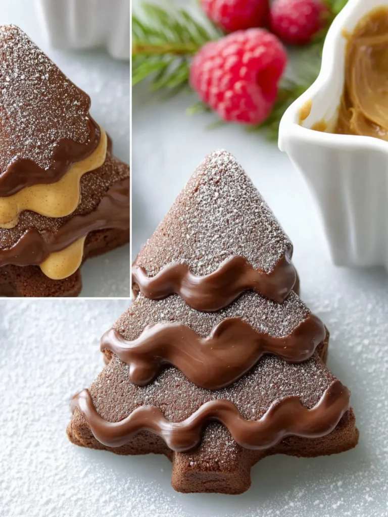 Chocolate Peanut Butter Christmas Trees First Image