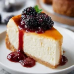 London Fog Basque Cheesecake with Blackberry First Image