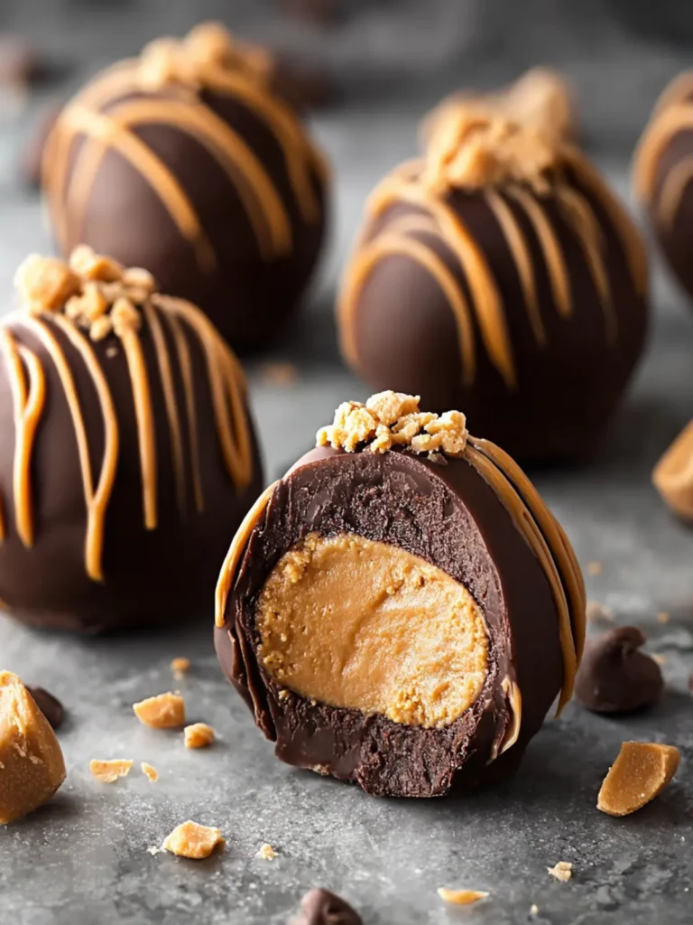 Chocolate Peanut Butter Truffles Recipe First Image