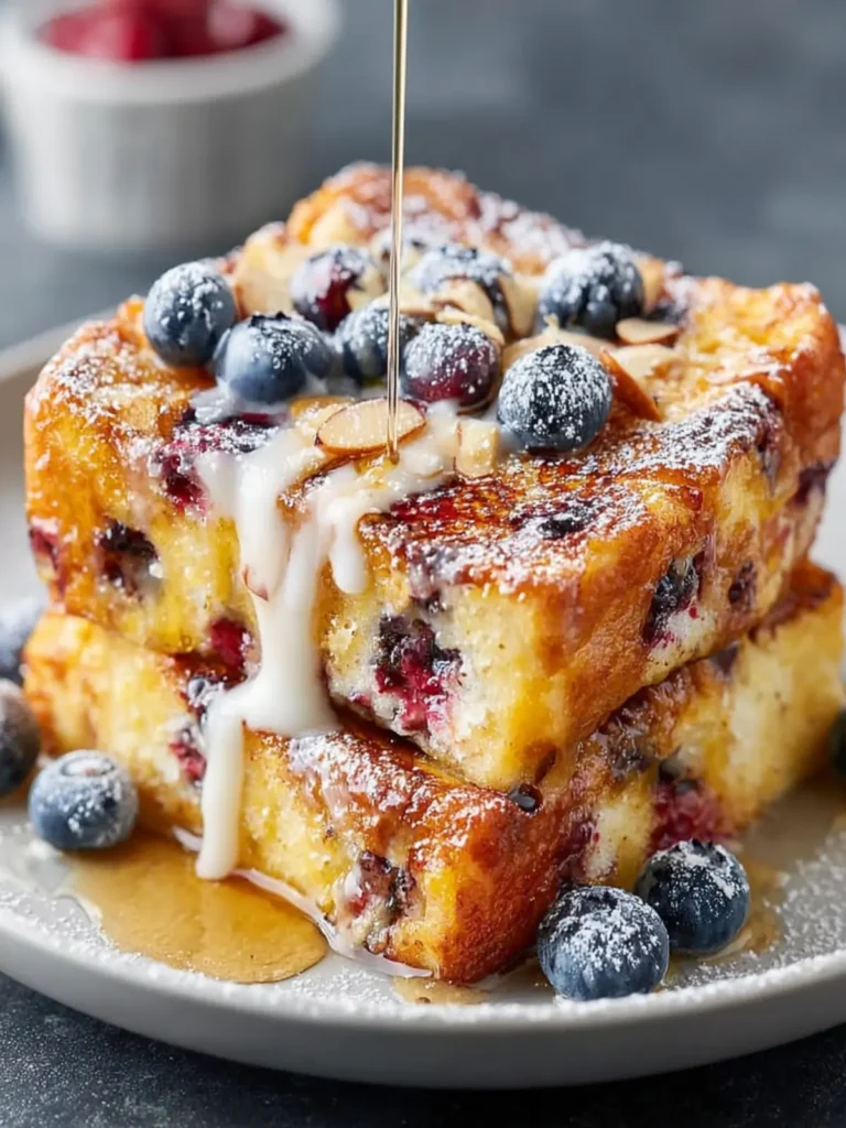 Easy Baked French Toast with Cinnamon and Almonds: The Ultimate Breakfast Treat First Image