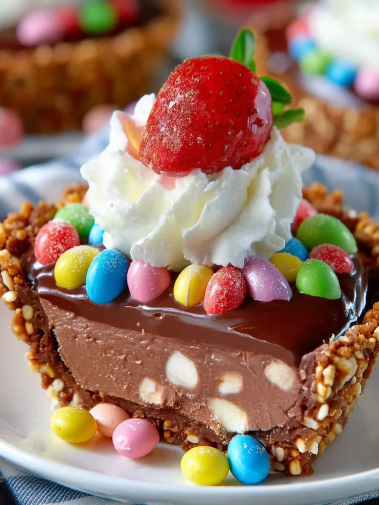 No Bake Easter Chocolate Pie First Image