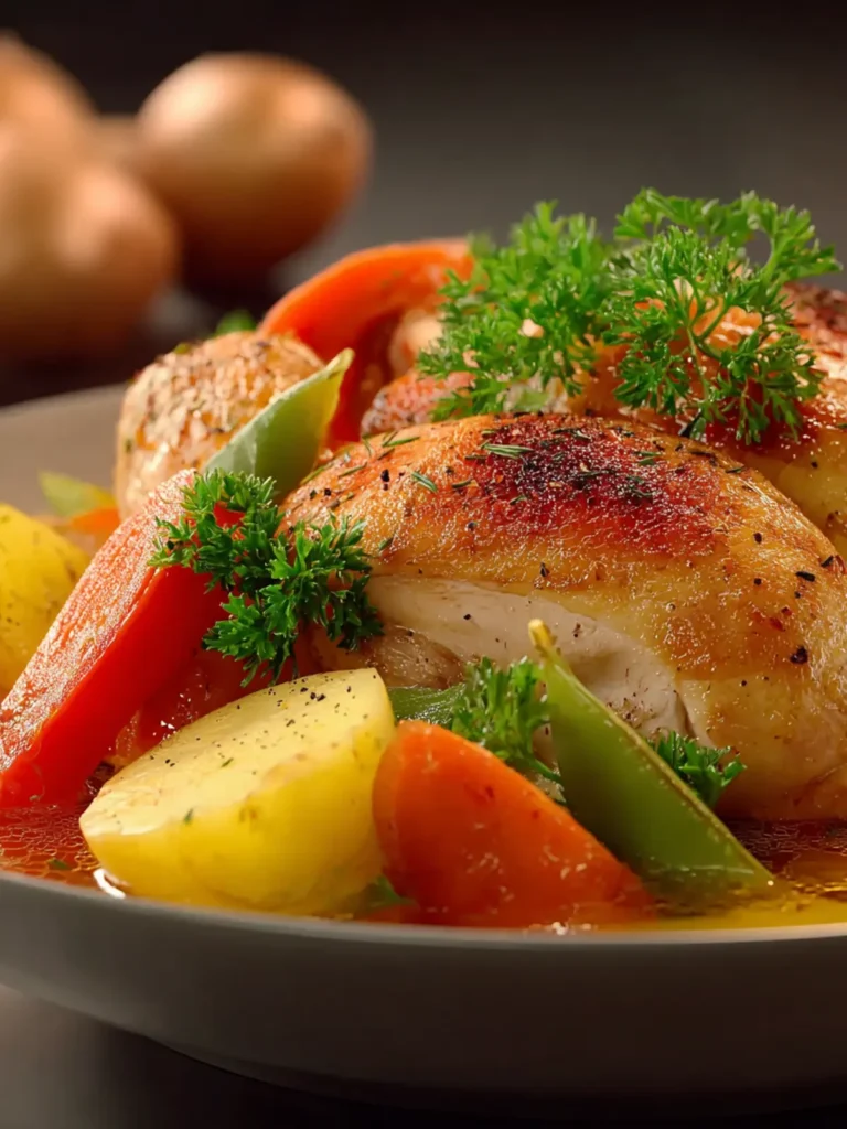 Boiled Chicken with Vegetables First Image