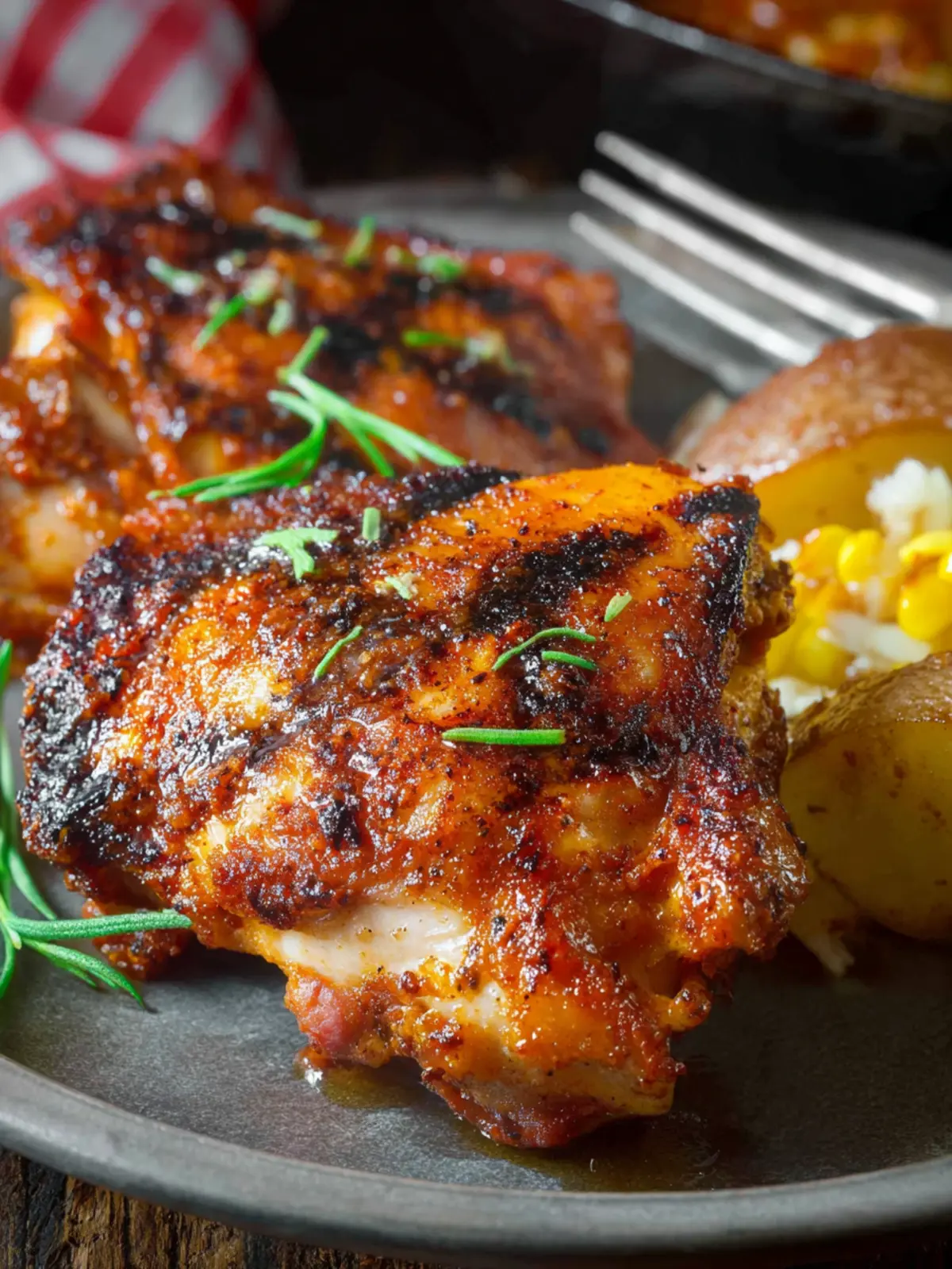 Grilled Paprika Chicken Thighs First Image