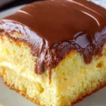 Boston Cream Poke Cake First Image