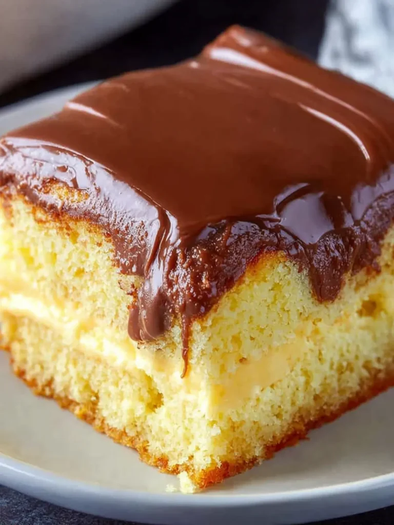 Boston Cream Poke Cake First Image