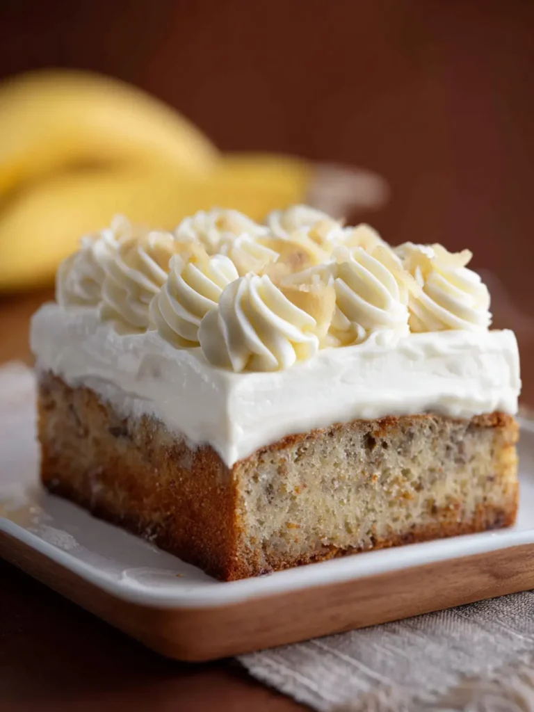 Banana Cake with Cream Cheese Frosting First Image