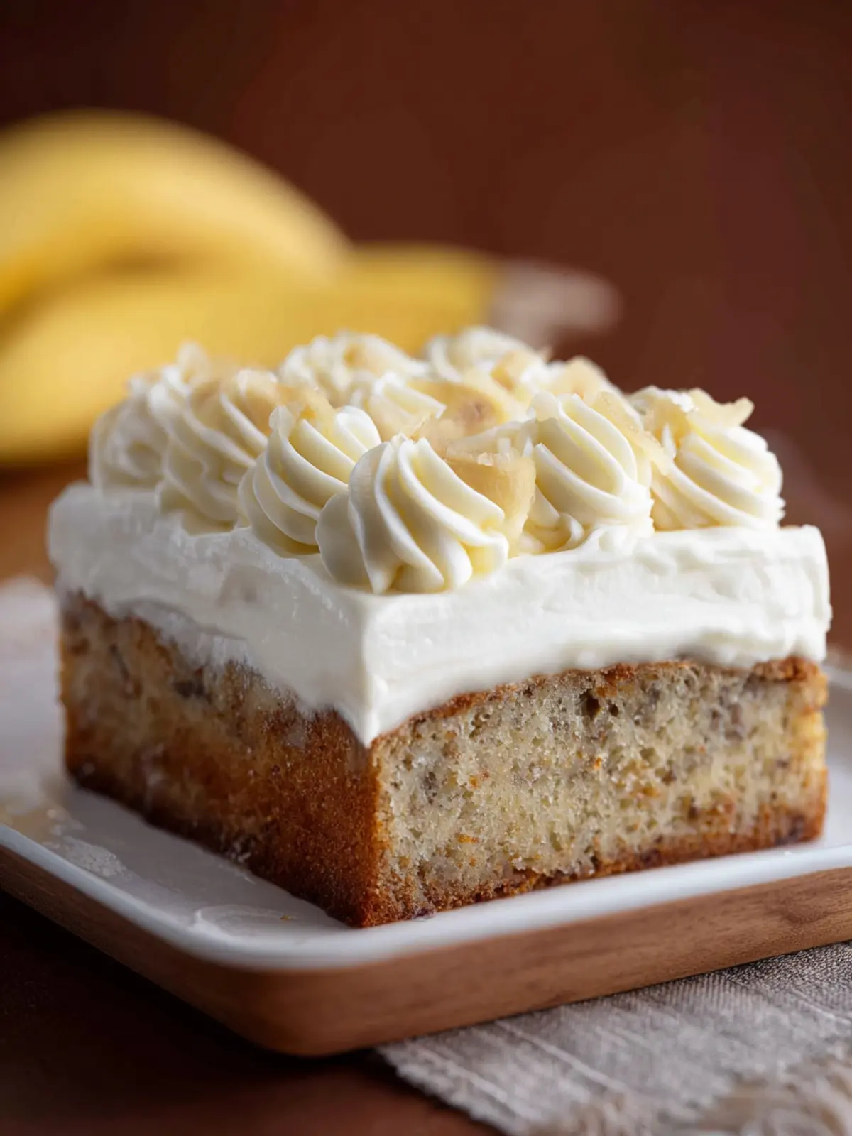 Banana Cake with Cream Cheese Frosting First Image