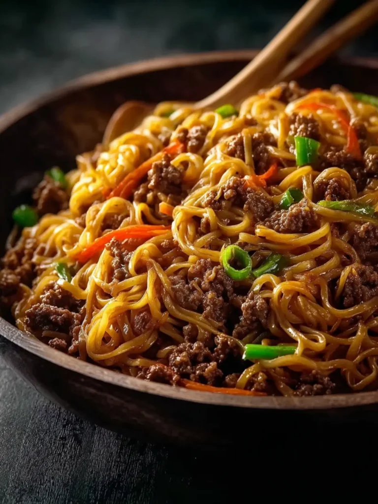 Mongolian Ground Beef Noodles First Image