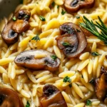 Irresistible Tasty Orzo with Mushrooms Recipe Delight First Image