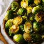 Garlic Roasted Brussels Sprouts First Image