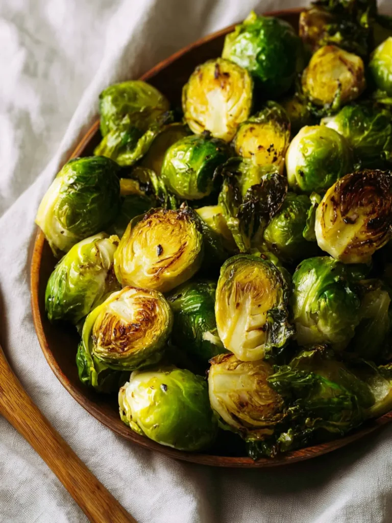 Garlic Roasted Brussels Sprouts First Image