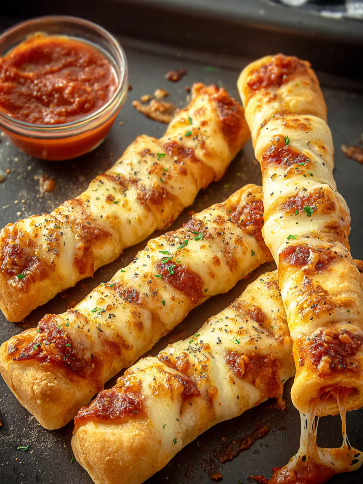 Irresistible Pizza Sticks: A Cheesy Snack Delight First Image
