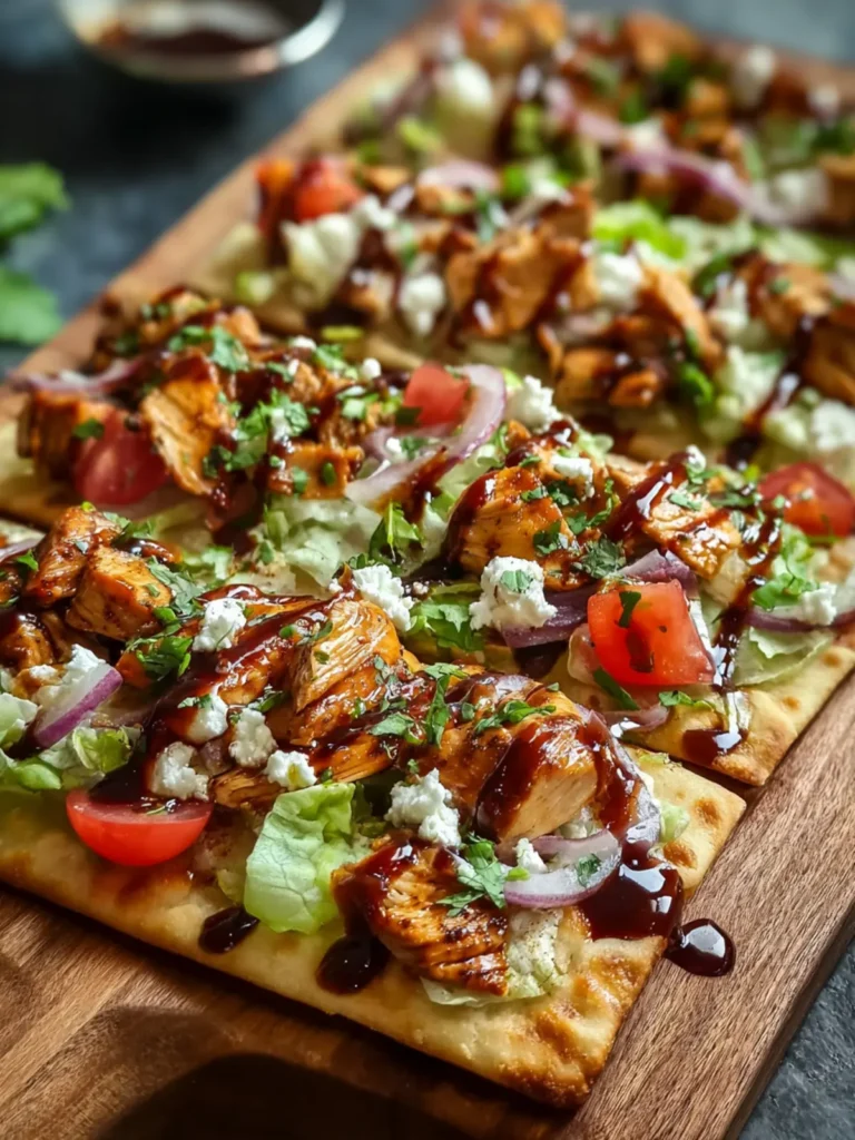 High Protein BBQ Chicken Flatbread Ready in Just 20 Minutes First Image