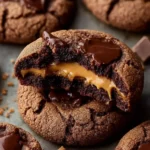 Chocolate Peanut Butter Filled Cookies First Image