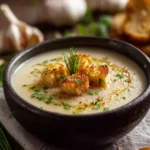 Creamy Czech Garlic Soup First Image