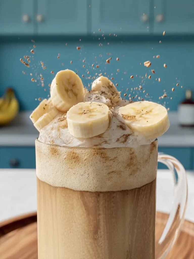 Creamy banana milk latte (with real bananas – no syrups!) First Image