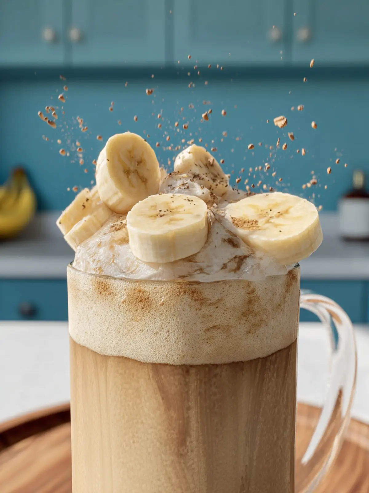 Creamy banana milk latte (with real bananas – no syrups!) First Image
