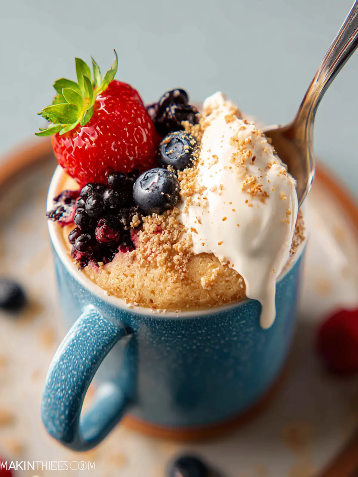 Oatmeal Mug Cake First Image