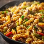 Philly Cheesesteak Pasta First Image
