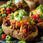 Taco Loaded Baked Potatoes First Image