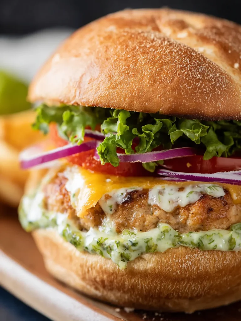 Air Fryer Chicken Burger First Image