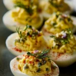 Easy Dill Pickled Deviled Eggs First Image