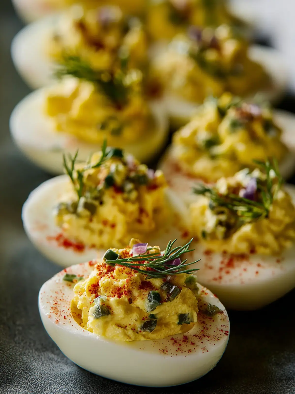 Easy Dill Pickled Deviled Eggs First Image