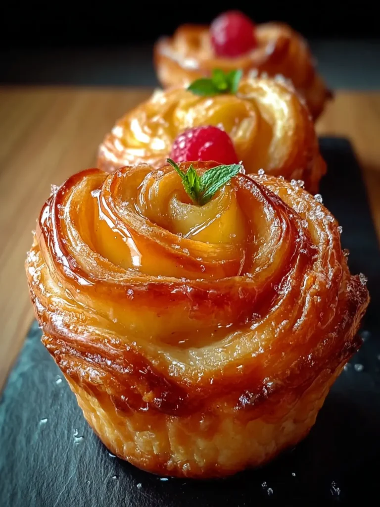 Irresistible Peach Pie Cruffins – A Summer Delight! First Image